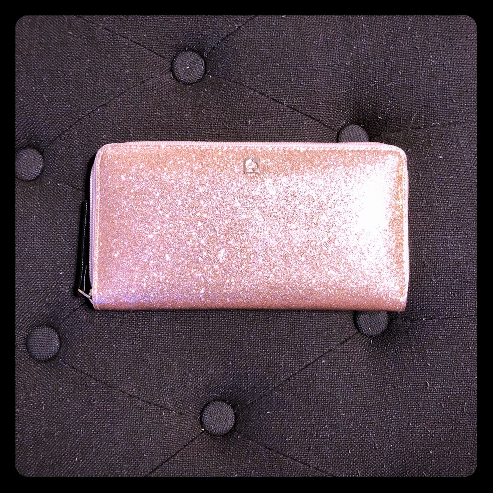 Kate Spade Pink Glitter Wallet